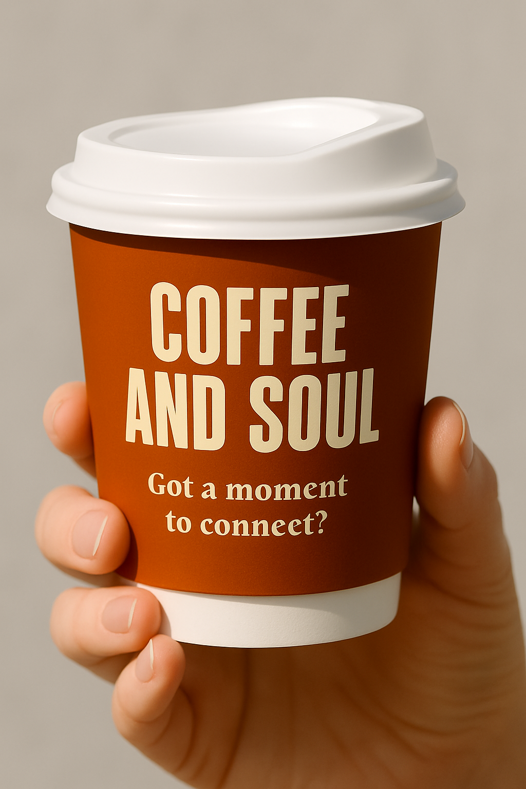 8 oz Branded takeaway cup & Lids
