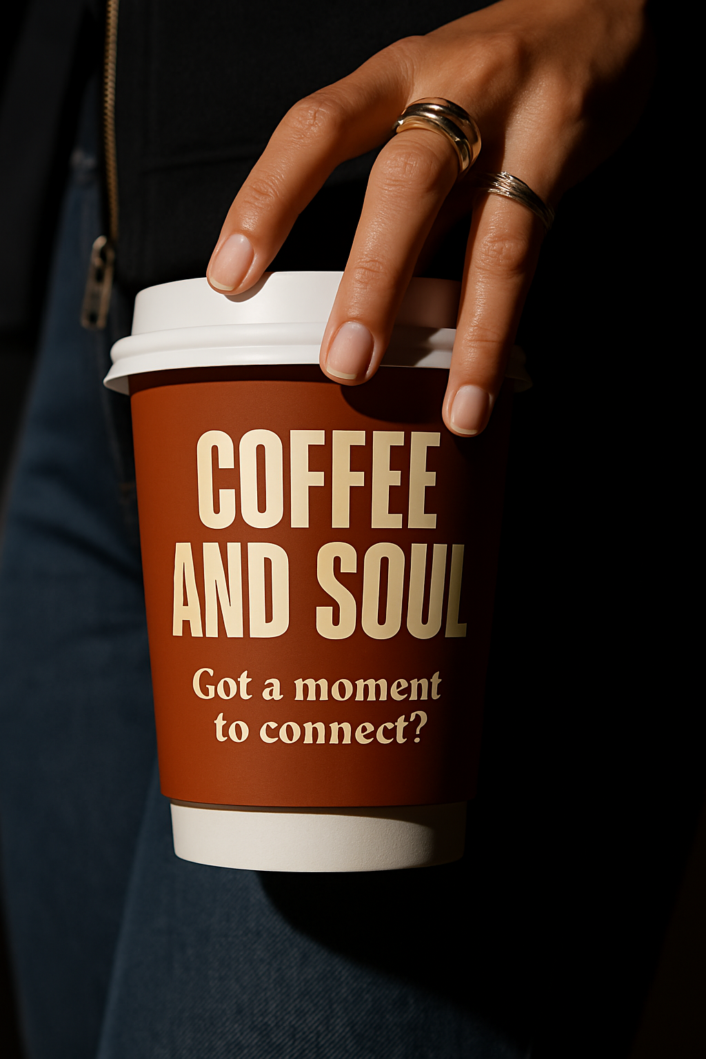 10 oz Branded takeaway cup & Lids